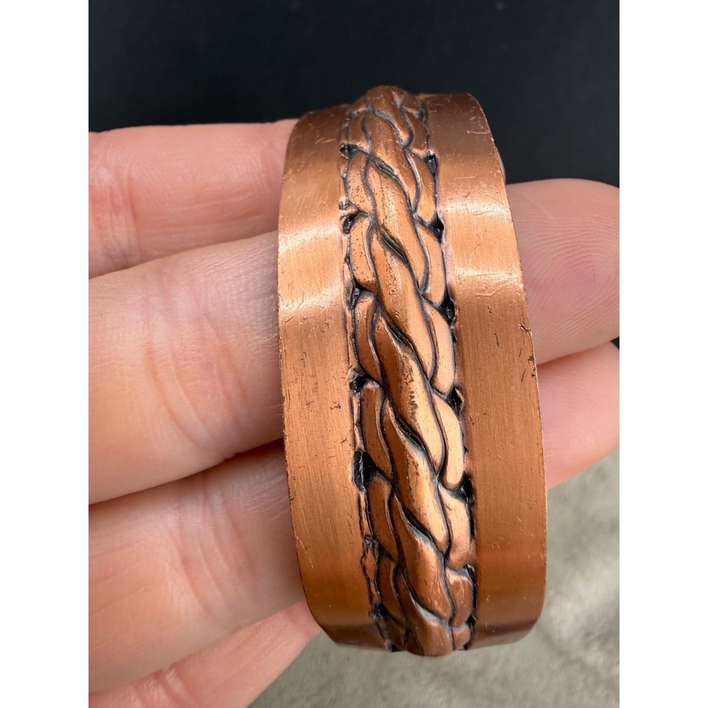 Vintage Copper Bell Trading‎ Cuff Bracelet 6"